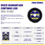 DISCO DIAMANTADO CONTINUO